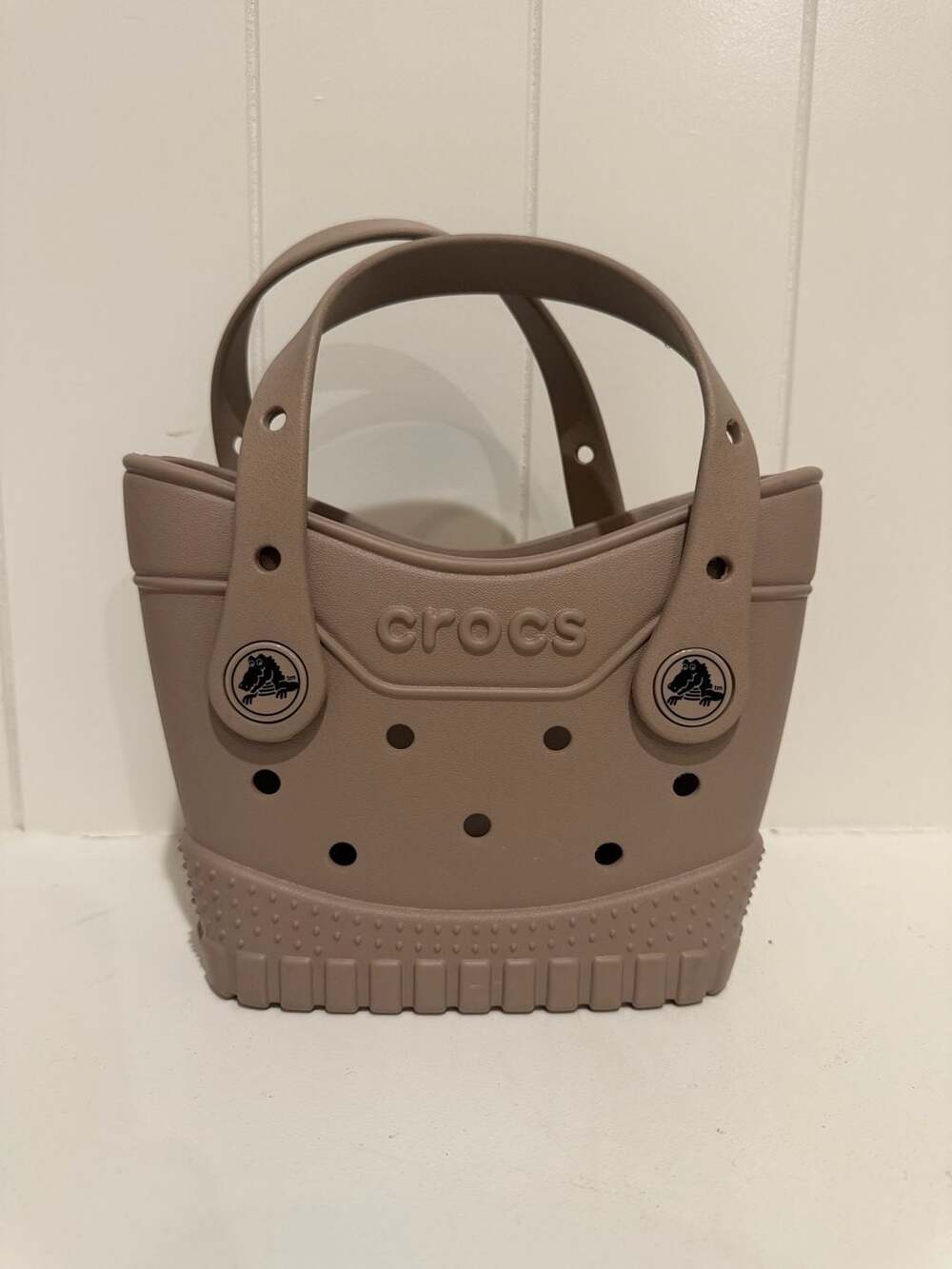Crocs Classic Micro Tote Brown EVA Mini Tote Bag